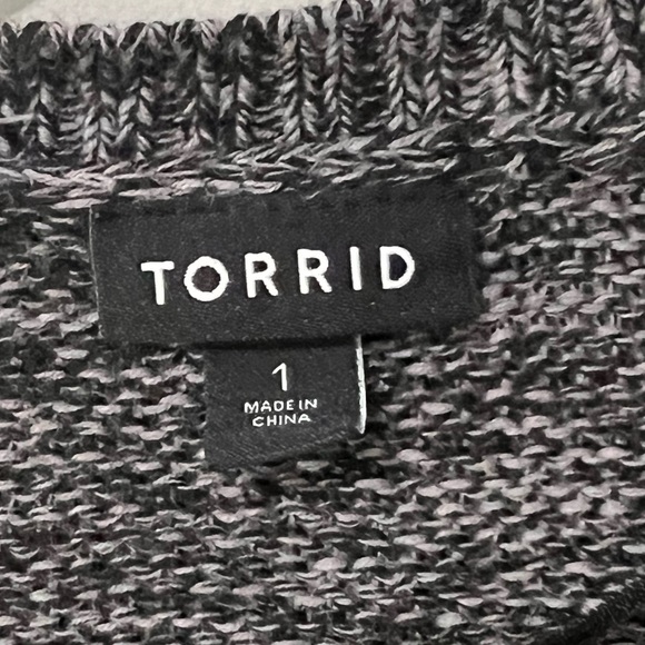 Torrid Cardigan Open Front Longline Sweater Size 1 (14/16) - Picture 2 of 7